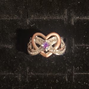 Women's Sapphire Heart Ring size 7